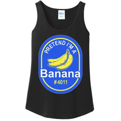 Pretend Im A Banana Lazy Halloween Last Minute Costume Ladies Essential Tank