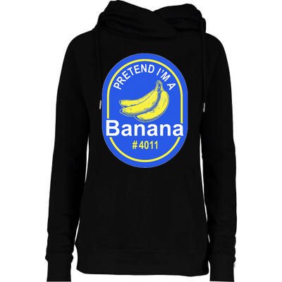 Pretend Im A Banana Lazy Halloween Last Minute Costume Womens Funnel Neck Pullover Hood