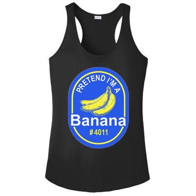 Pretend Im A Banana Lazy Halloween Last Minute Costume Ladies PosiCharge Competitor Racerback Tank