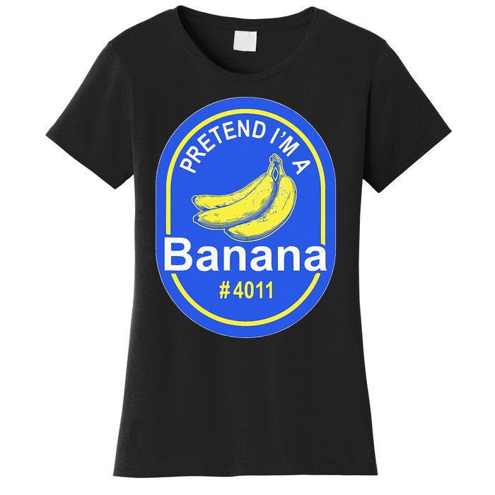 Pretend Im A Banana Lazy Halloween Last Minute Costume Women's T-Shirt