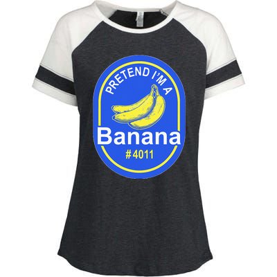 Pretend Im A Banana Lazy Halloween Last Minute Costume Enza Ladies Jersey Colorblock Tee