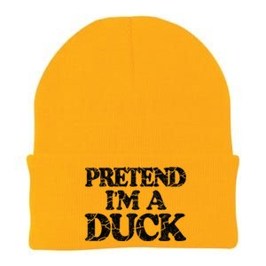 Pretend IM A Duck Diy Easy Halloween Costume Knit Cap Winter Beanie