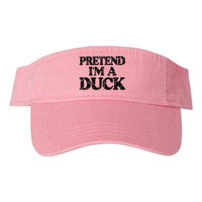 Pretend IM A Duck Diy Easy Halloween Costume Valucap Bio-Washed Visor