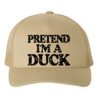 Pretend IM A Duck Diy Easy Halloween Costume Yupoong Adult 5-Panel Trucker Hat