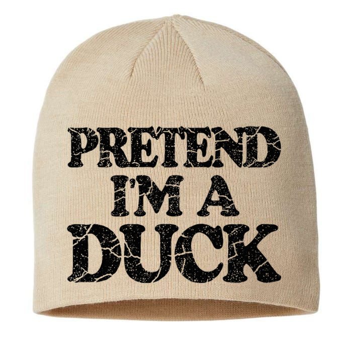 Pretend IM A Duck Diy Easy Halloween Costume Sustainable Beanie