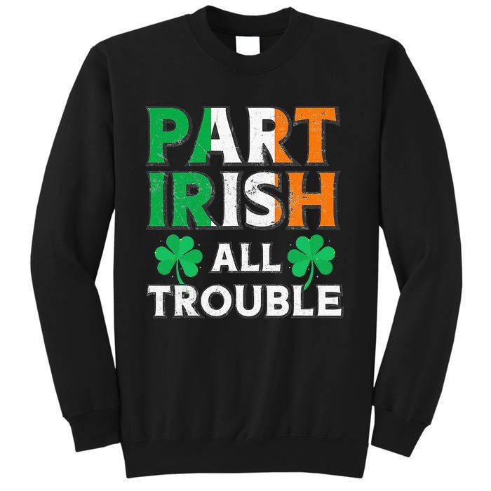 Part Irish All Trouble Funny St Patrick's Day Matching Sweatshirt