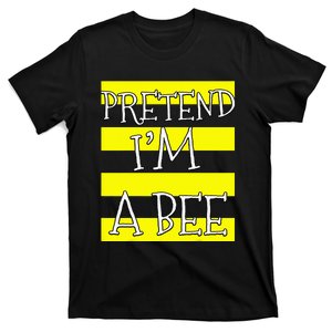 Pretend Im A Bee Lazy Halloween Costume Matching Family T-Shirt