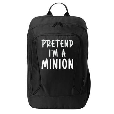 Pretend IM A Minion Costume Party Funny Halloween Minion City Backpack