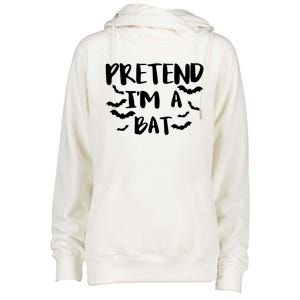 Pretend Im A Bat Gift Womens Funnel Neck Pullover Hood