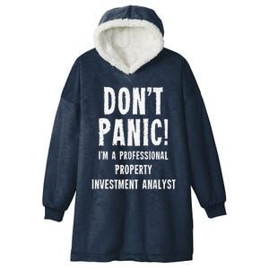 Property Investment Analyst Hooded Wearable Blanket