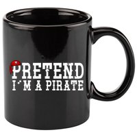 Pretend I'm A Pirate Funny Halloween Costume 11oz C Handle Ceramic Mug