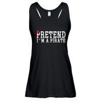 Pretend I'm A Pirate Funny Halloween Costume Ladies Essential Flowy Tank