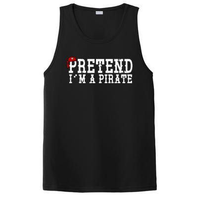 Pretend I'm A Pirate Funny Halloween Costume PosiCharge Competitor Tank