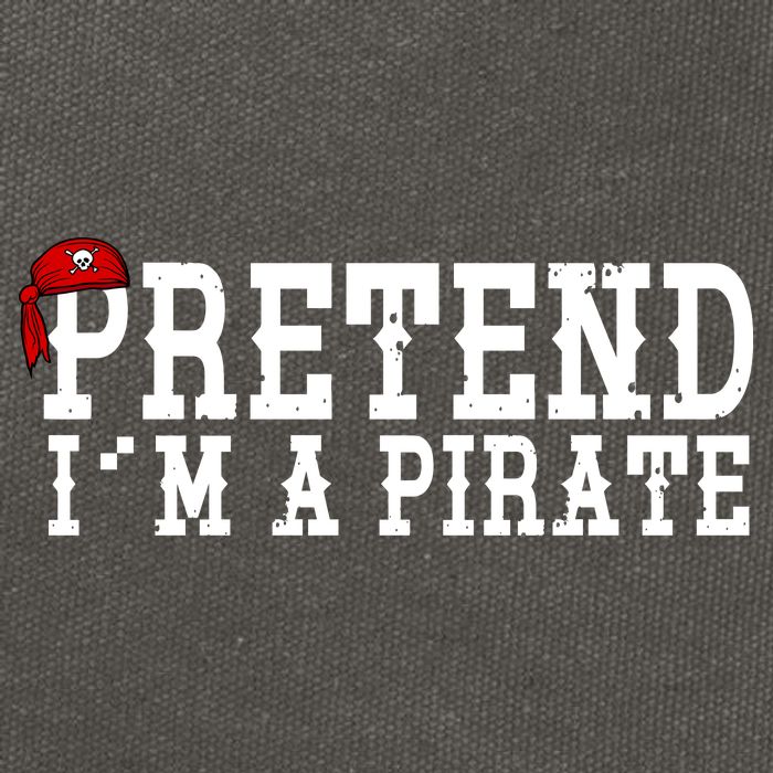 Pretend I'm A Pirate Funny Halloween Costume Cotton Canvas Backpack