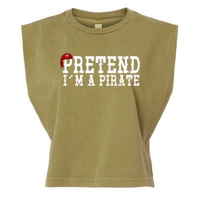 Pretend I'm A Pirate Funny Halloween Costume Garment-Dyed Women's Muscle Tee