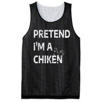 Pretend IM A Chicken Funny Farm Animal Lover Mesh Reversible Basketball Jersey Tank