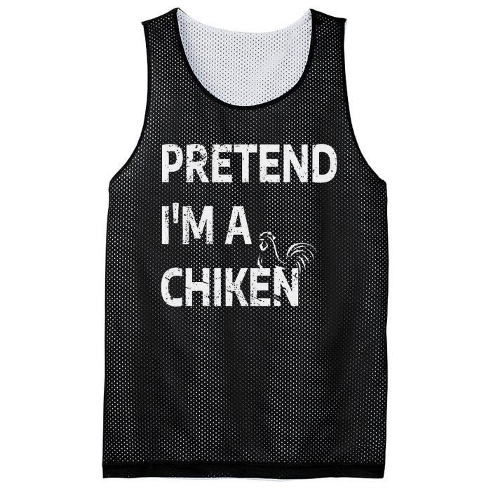 Pretend IM A Chicken Funny Farm Animal Lover Mesh Reversible Basketball Jersey Tank