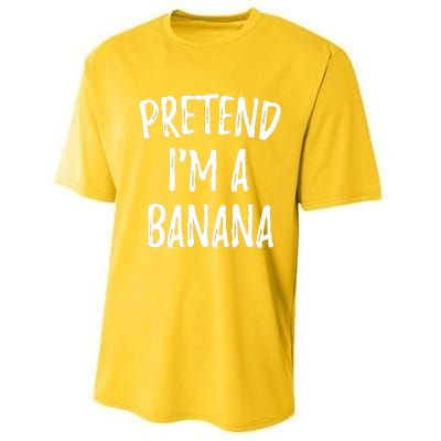 Pretend IM A Banana Funny Cute Halloween Costume Gift Performance Sprint T-Shirt