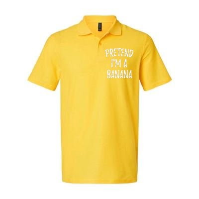 Pretend IM A Banana Funny Cute Halloween Costume Gift Softstyle Adult Sport Polo