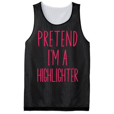 Pretend IM A Highlighter Teacher Halloween Costume Mesh Reversible Basketball Jersey Tank