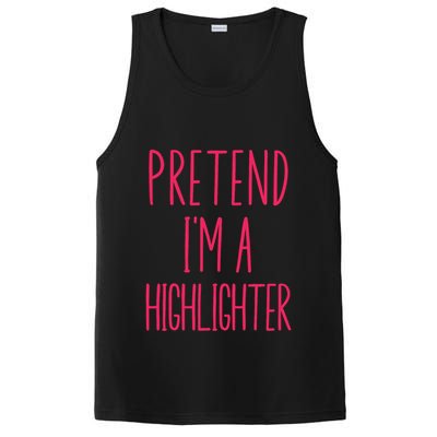 Pretend IM A Highlighter Teacher Halloween Costume PosiCharge Competitor Tank