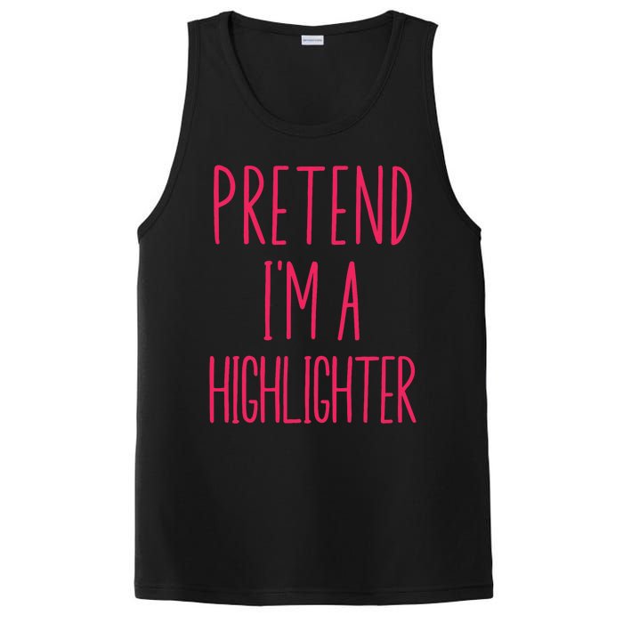 Pretend IM A Highlighter Teacher Halloween Costume PosiCharge Competitor Tank