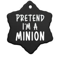 Pretend IM A Minion Costume Party Funny Halloween Minion Ceramic Star Ornament