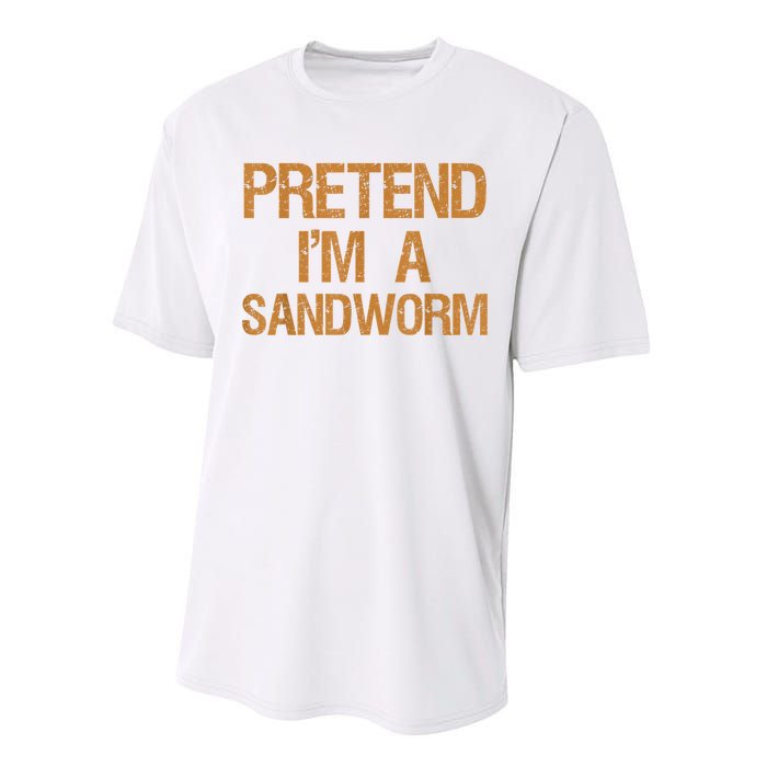 Pretend Im A Sandworm Funny Boy & Women Costume Performance Sprint T-Shirt