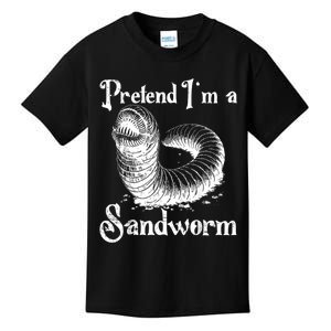 Pretend IM A Sandworm Funny Halloween Costume Kids T-Shirt