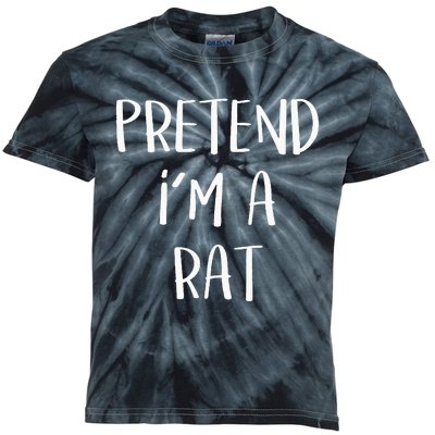 Pretend Im A Rat Costume Party Funny Halloween Rat Kids Tie-Dye T-Shirt