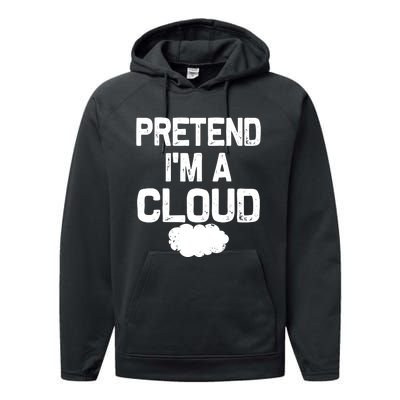 Pretend IM A Cloud Halloween Costumes Performance Fleece Hoodie