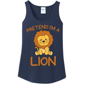 Pretend IM A Lion Halloween Costume Ladies Essential Tank