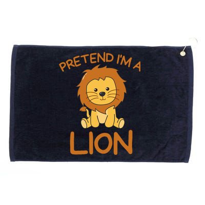 Pretend IM A Lion Halloween Costume Grommeted Golf Towel