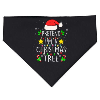 Pretend IM A Christmas Tree Funny Lazy Halloween Costume USA-Made Doggie Bandana