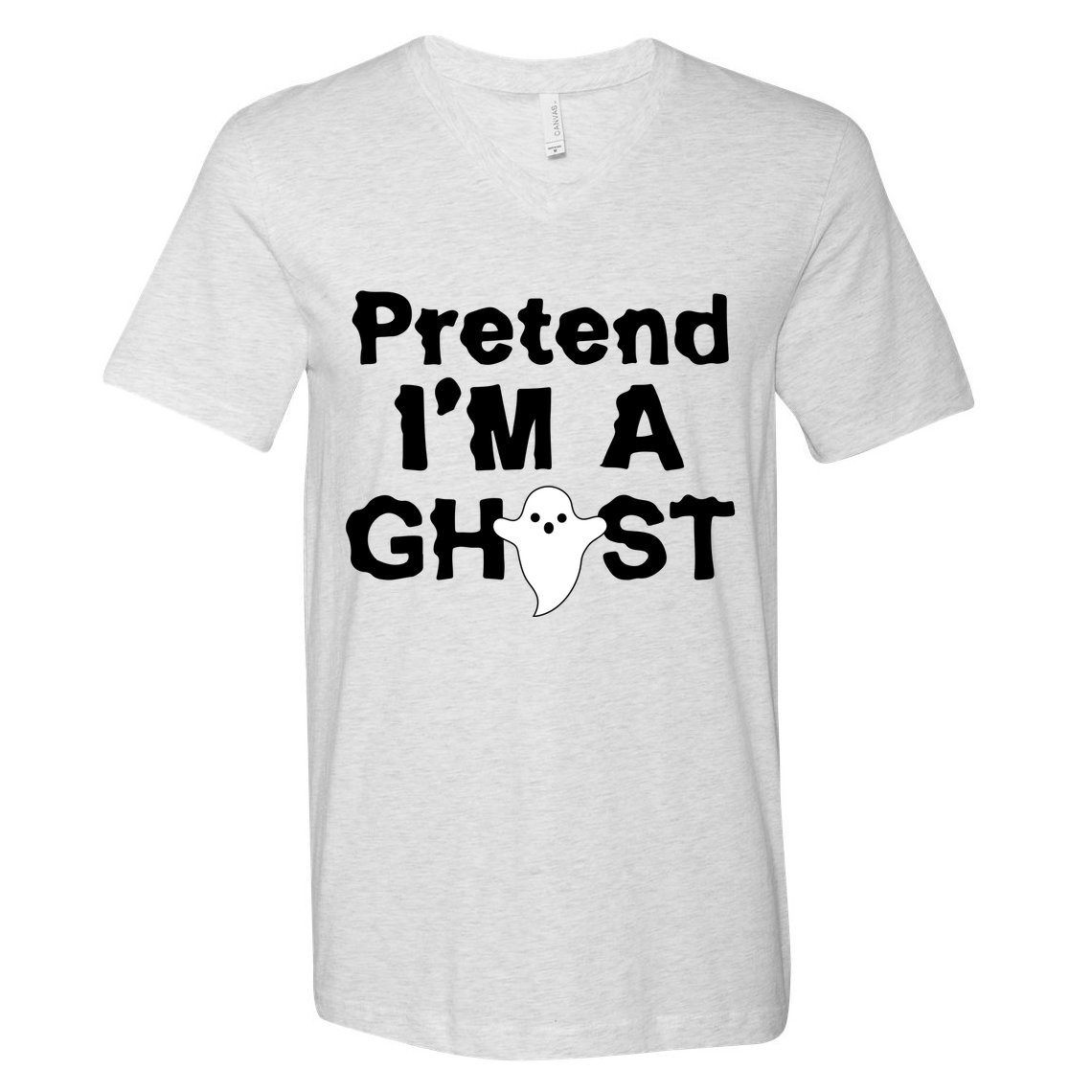 Pretend I'm A Ghost Funny Halloween V-Neck T-Shirt