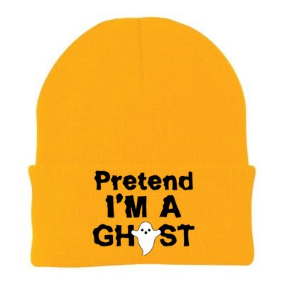 Pretend I'm A Ghost Funny Halloween Knit Cap Winter Beanie