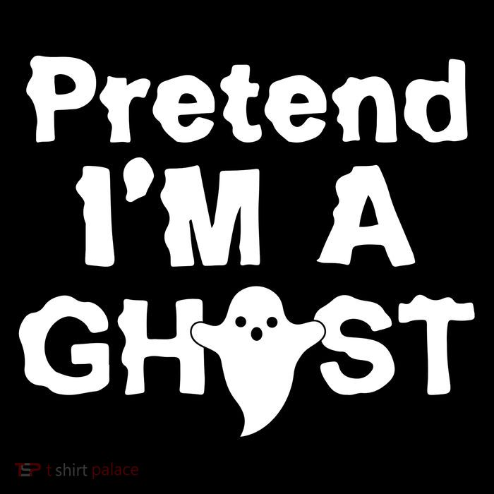 Pretend I'm A Ghost Funny Halloween Drawstring Bag