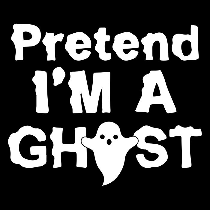 Pretend I'm A Ghost Funny Halloween 16 in Basic Backpack