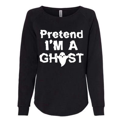 Pretend I'm A Ghost Funny Halloween Womens California Wash Sweatshirt