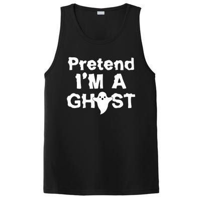 Pretend I'm A Ghost Funny Halloween PosiCharge Competitor Tank