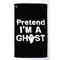 Pretend I'm A Ghost Funny Halloween Golf Towel