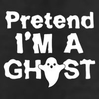Pretend I'm A Ghost Funny Halloween Golf Towel