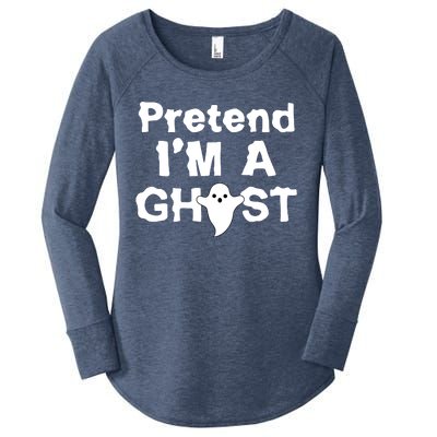 Pretend I'm A Ghost Funny Halloween Women's Perfect Tri Tunic Long Sleeve Shirt