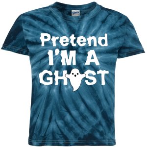 Pretend I'm A Ghost Funny Halloween Kids Tie-Dye T-Shirt