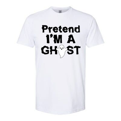 Pretend I'm A Ghost Funny Halloween Softstyle® CVC T-Shirt