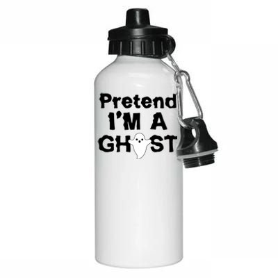 Pretend I'm A Ghost Funny Halloween Aluminum Water Bottle