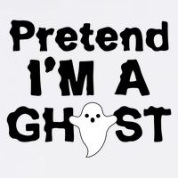 Pretend I'm A Ghost Funny Halloween Stainless Steel Travel Mug