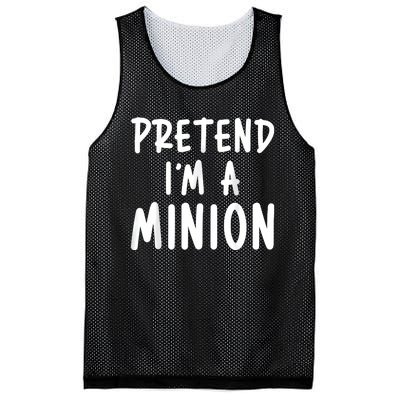 Pretend Im A Minion Costume Party Funny Halloween Minion Mesh Reversible Basketball Jersey Tank