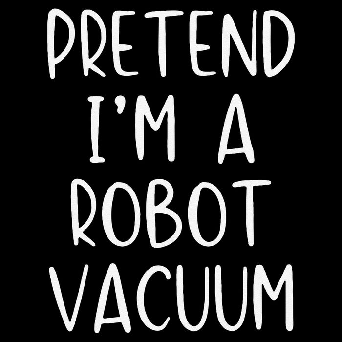 Pretend IM A Robot Vacuum Costume Halloween Lazy Easy Drawstring Bag