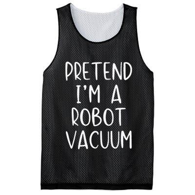 Pretend IM A Robot Vacuum Costume Halloween Lazy Easy Mesh Reversible Basketball Jersey Tank